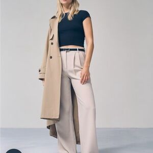 Abercrombie & Fitch Sloane Tailored Wide Leg Pant